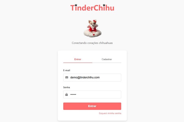 Sistema de encontros de chihuahuas